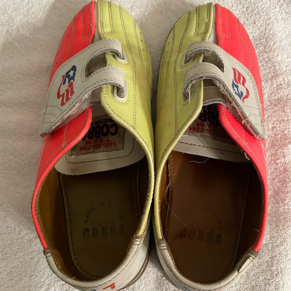 Team Cobra Neon Leather Hook Bowling Shoes Unisex M5.5/W7